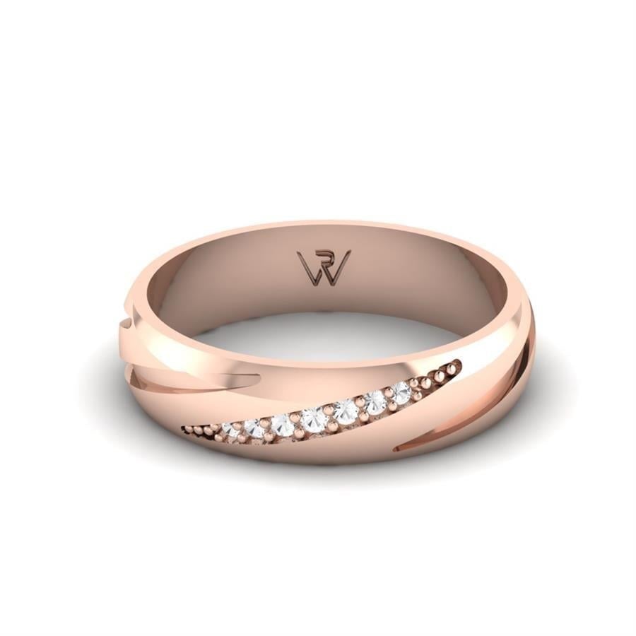 Alliances en Argent Plaqué Or Rose Femme Harmonic