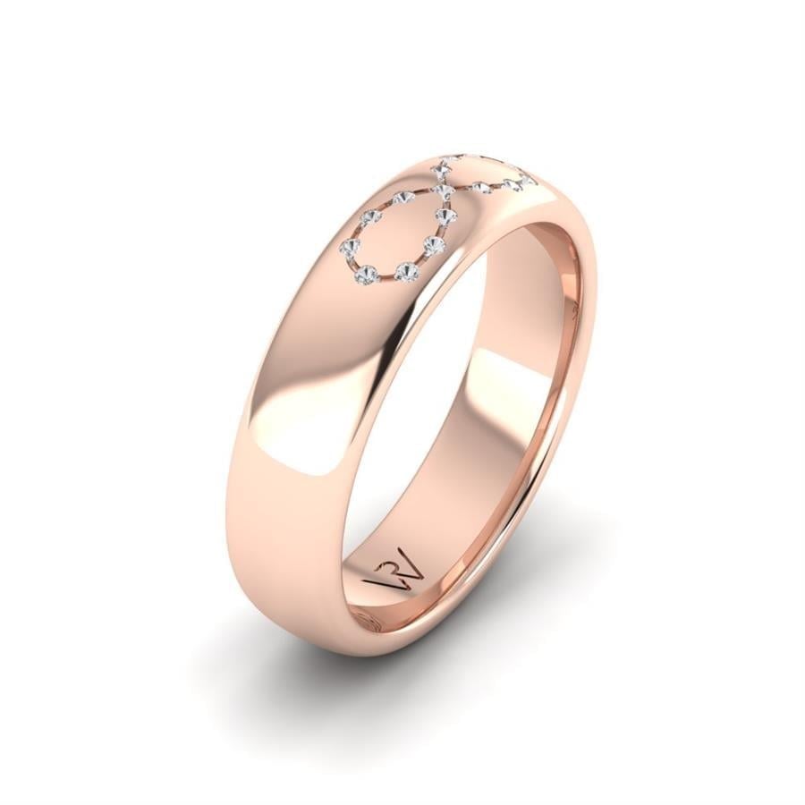 Alliances en Argent Plaqué Or Rose Femme Dynamic Fusion