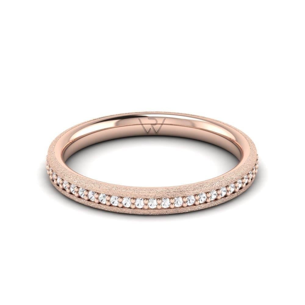Alliances en Argent Plaqué Or Rose Femme Joinfiesta Oxyde de Zirconium