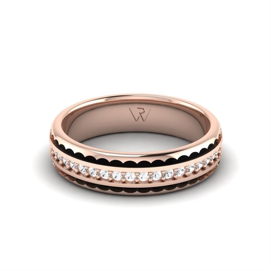 Alliances en Argent Plaqué Or Rose Femme Sixtine