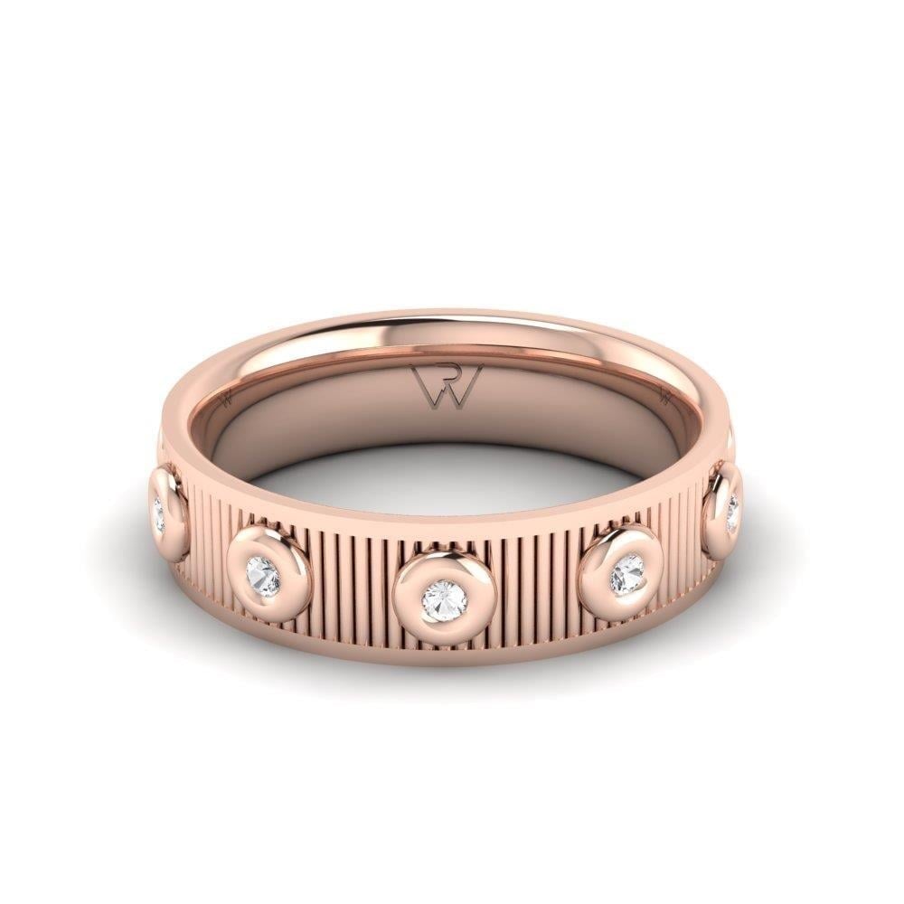 Alliances en Argent Plaqué Or Rose Femme Endlessio Oxyde de Zirconium