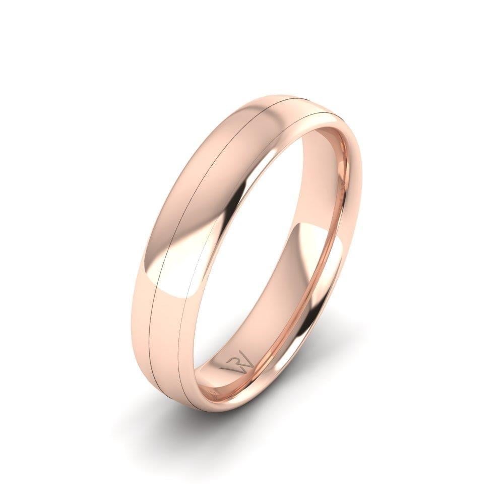 Alliances en Argent Plaqué Or Rose Homme Lovelit