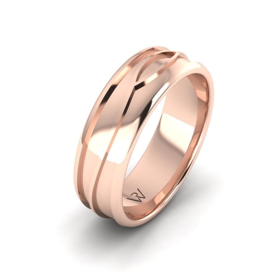 Alliances en Argent Plaqué Or Rose Homme Darkstars