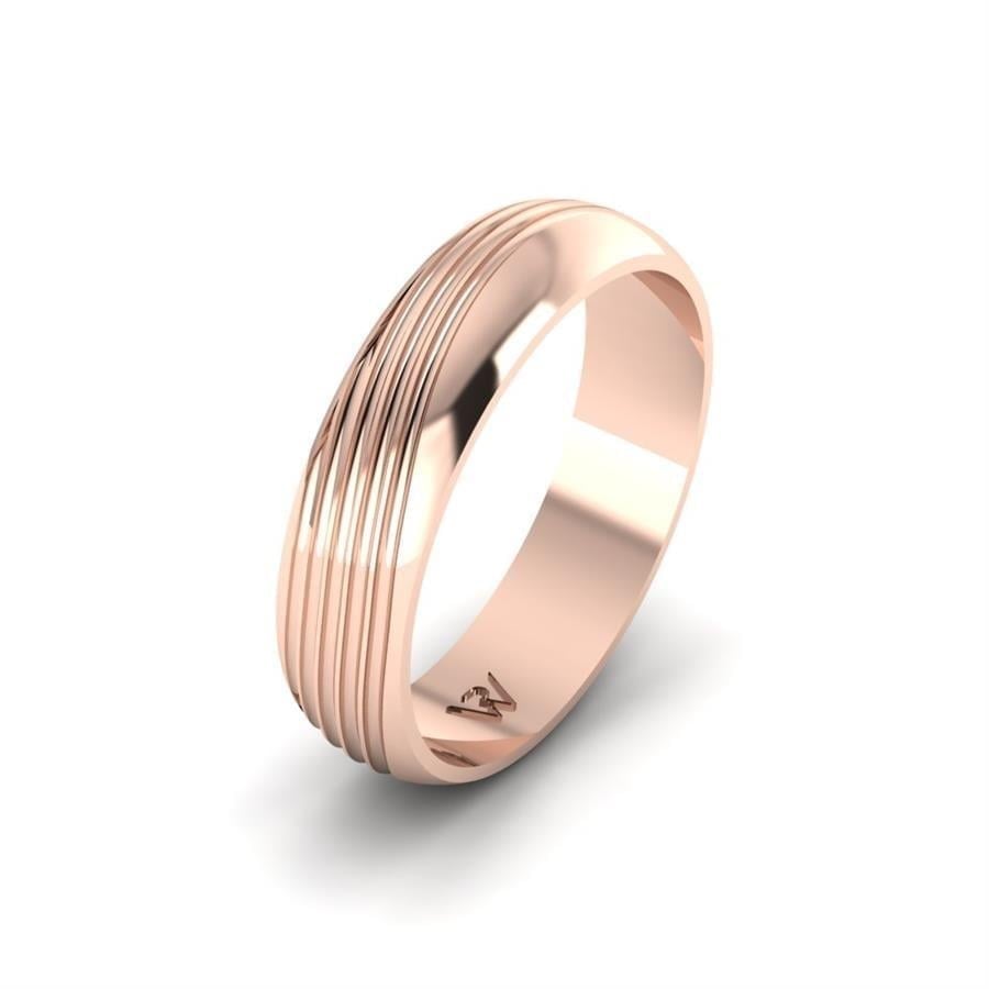 Alliances en Argent Plaqué Or Rose Homme Sentiment