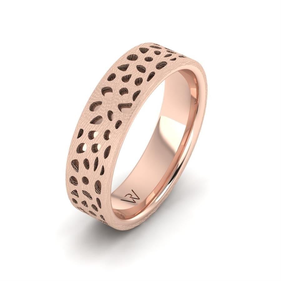 Alliances en Argent Plaqué Or Rose Homme Pol