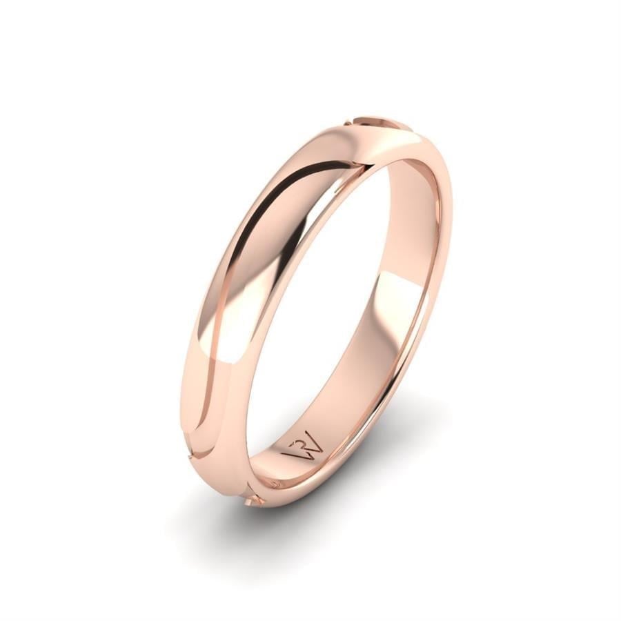Alliances en Argent Plaqué Or Rose Homme Brise