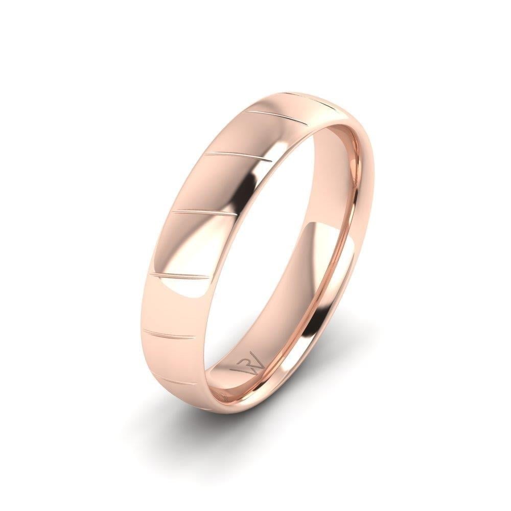 Alliances en Argent Plaqué Or Rose Homme Eternara