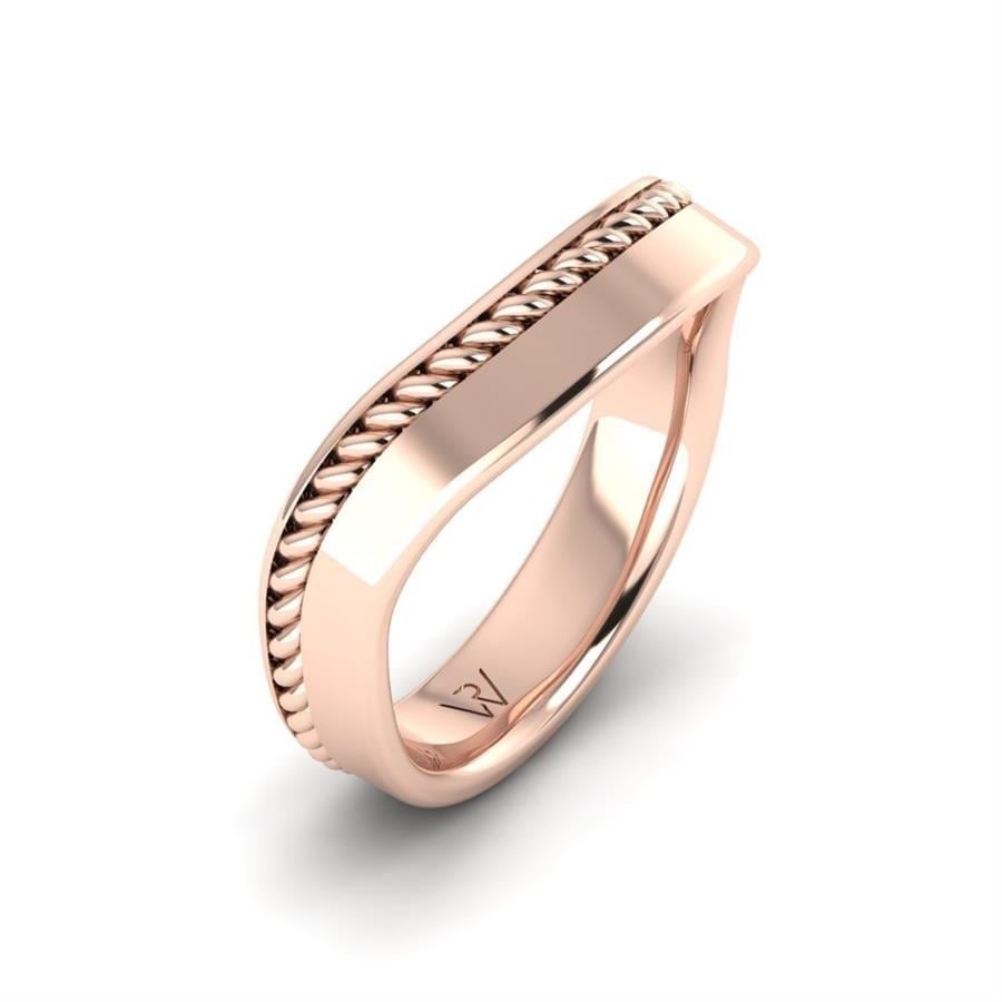 Alliances en Argent Plaqué Or Rose Homme Vittoria