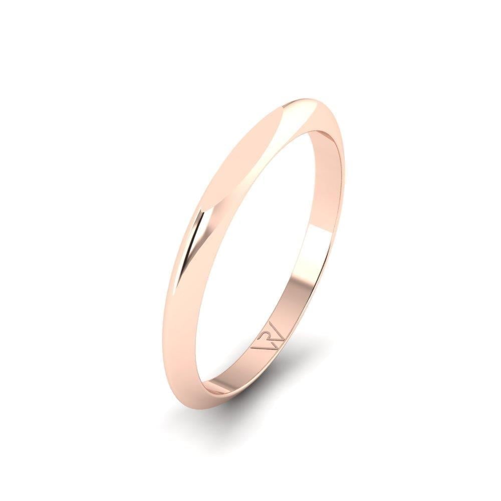 Alliances en Argent Plaqué Or Rose Homme Lovepetal