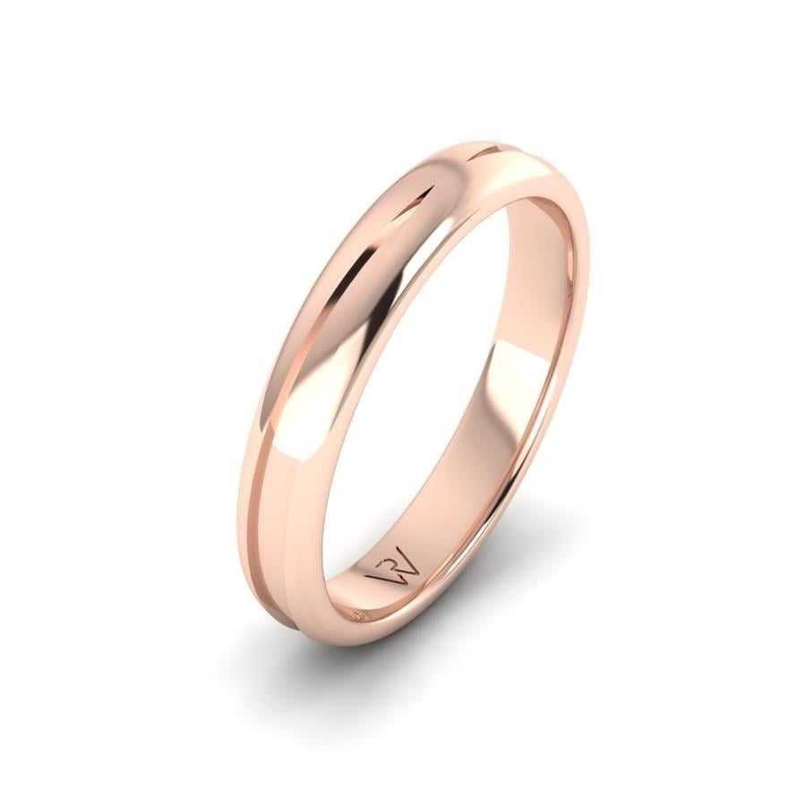 Alliances en Argent Plaqué Or Rose Homme Perle
