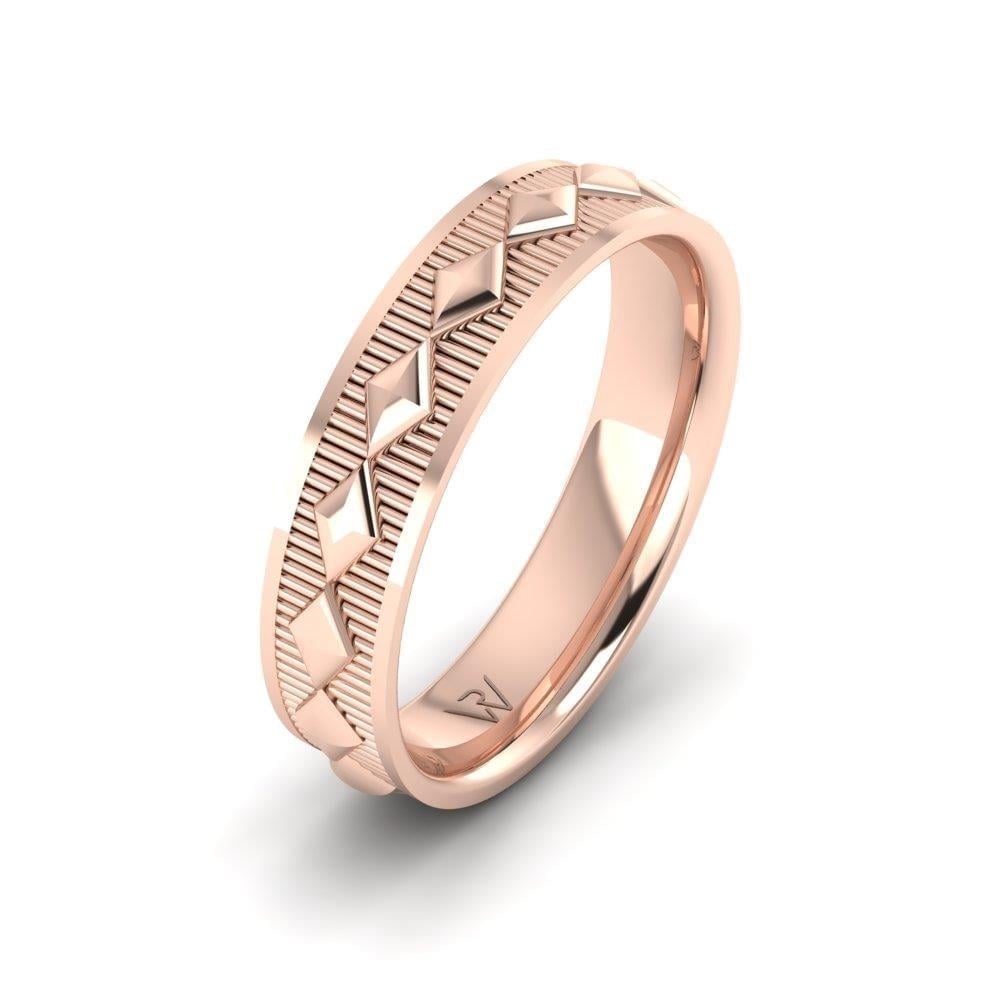 Alliances en Argent Plaqué Or Rose Homme Sparklust