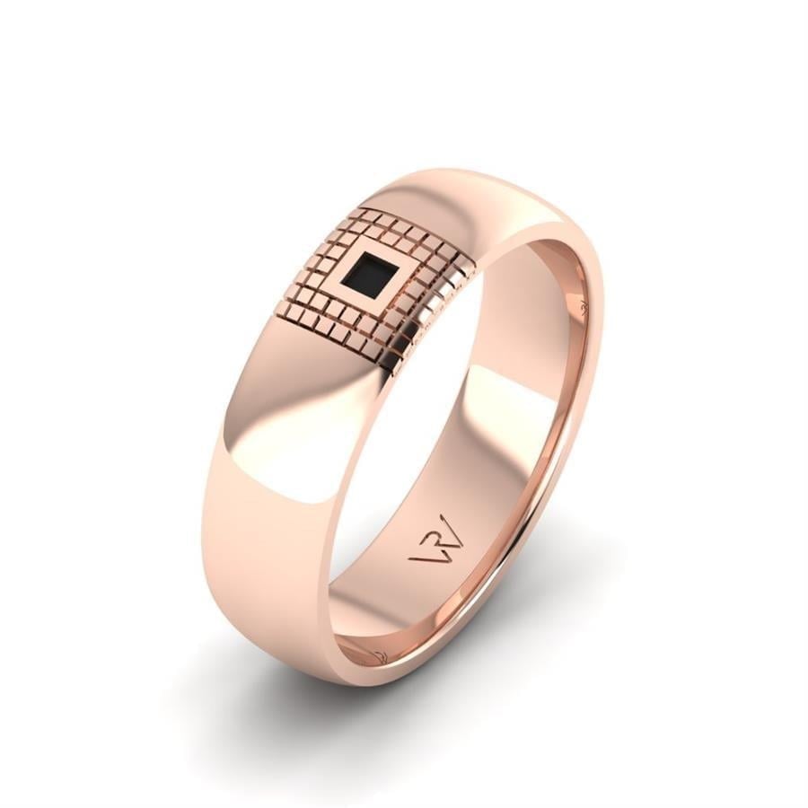 Alliances en Argent Plaqué Or Rose Homme Shamrock