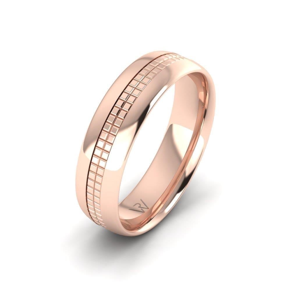 Alliances en Argent Plaqué Or Rose Homme Romancea