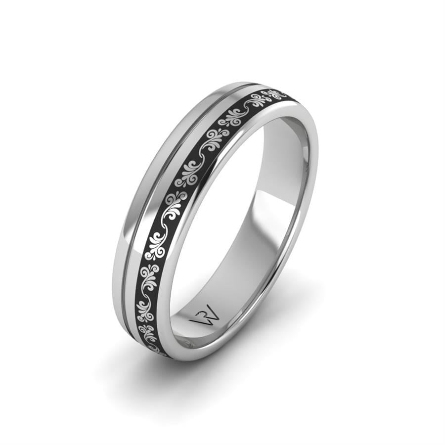 Alliances en Argent Rhodié couple Alluring Light