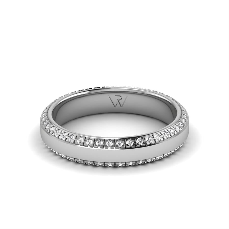 Alliances en Argent Rhodié couple Alluring Spring