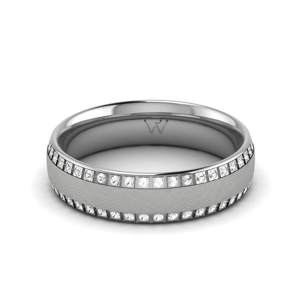 Alliances en Argent Rhodié couple Alygance Oxyde de Zirconium