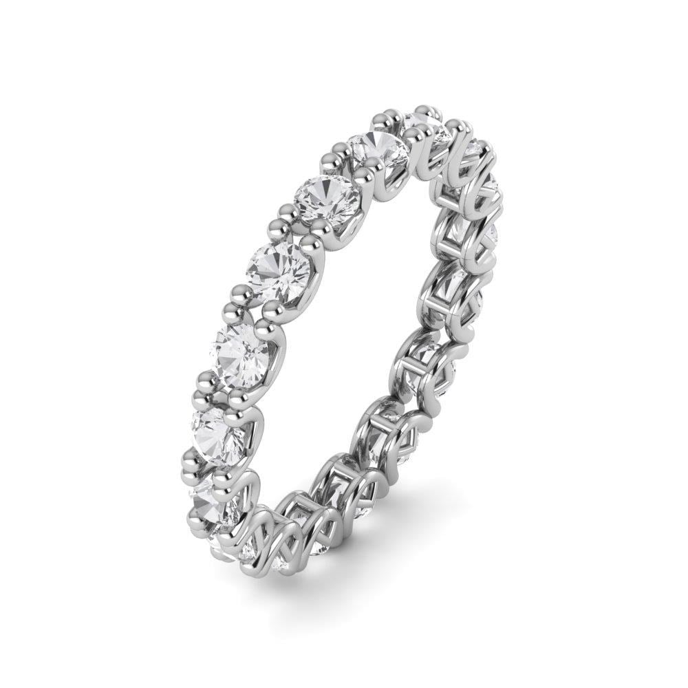 Alliances en Argent Rhodié couple Amour Oxyde de Zirconium