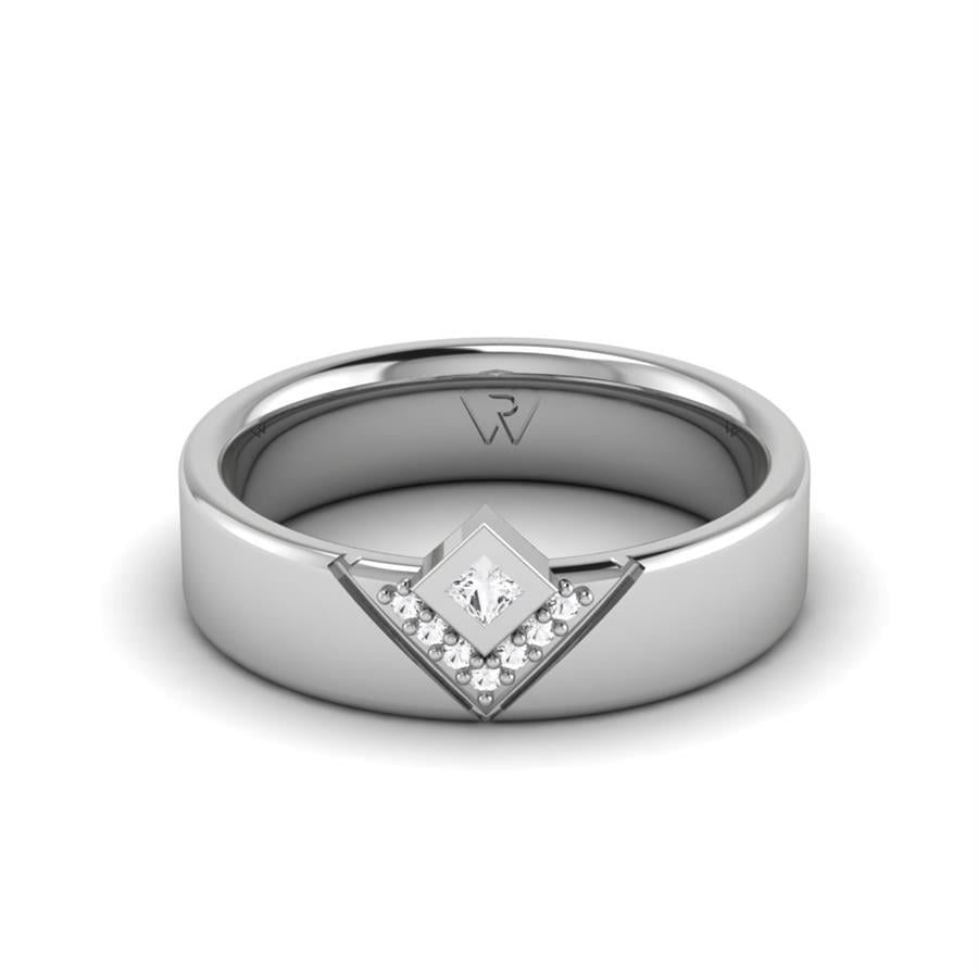 Alliances en Argent Rhodié couple Aretha