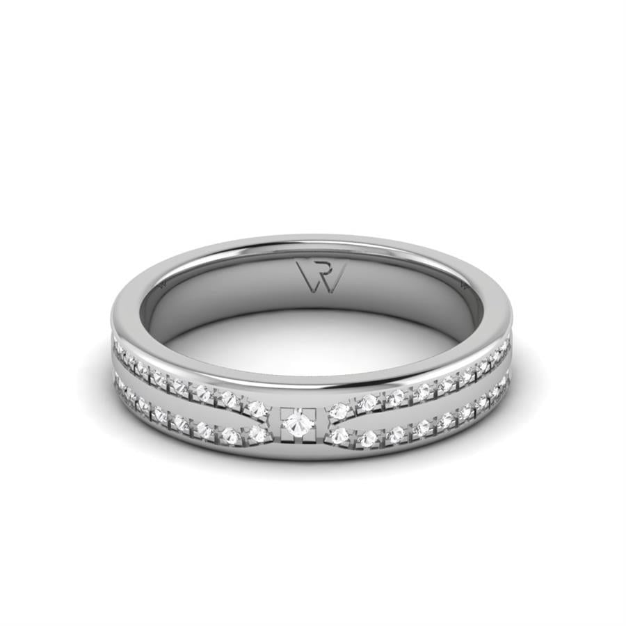 Alliances en Argent Rhodié couple Aromaflor