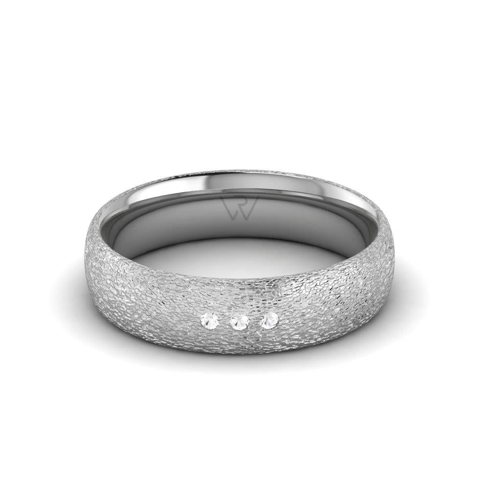 Alliances en Argent Rhodié couple Blissify Oxyde de Zirconium