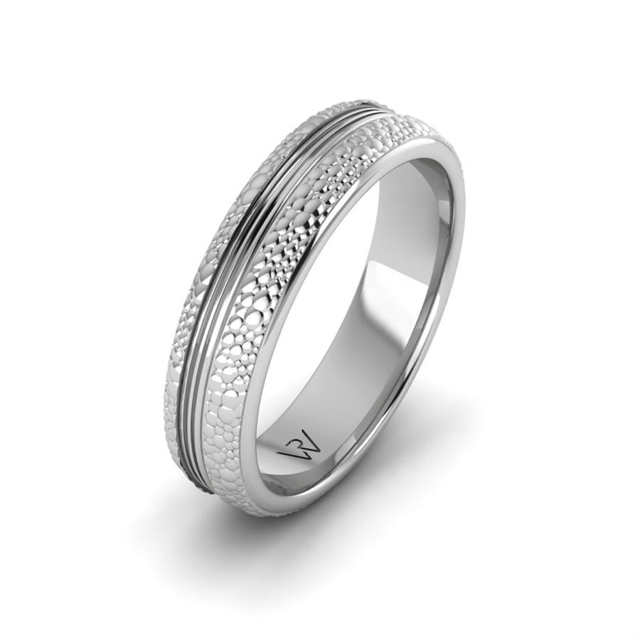 Alliances en Argent Rhodié couple Boa