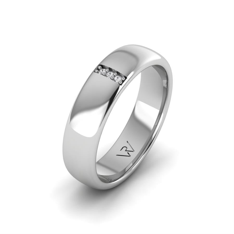 Alliances en Argent Rhodié couple Brilliant Dawn