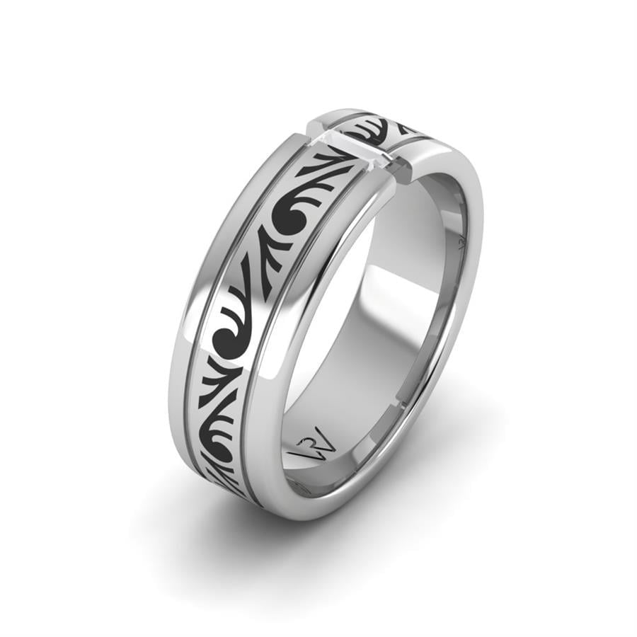 Alliances en Argent Rhodié couple C Momy