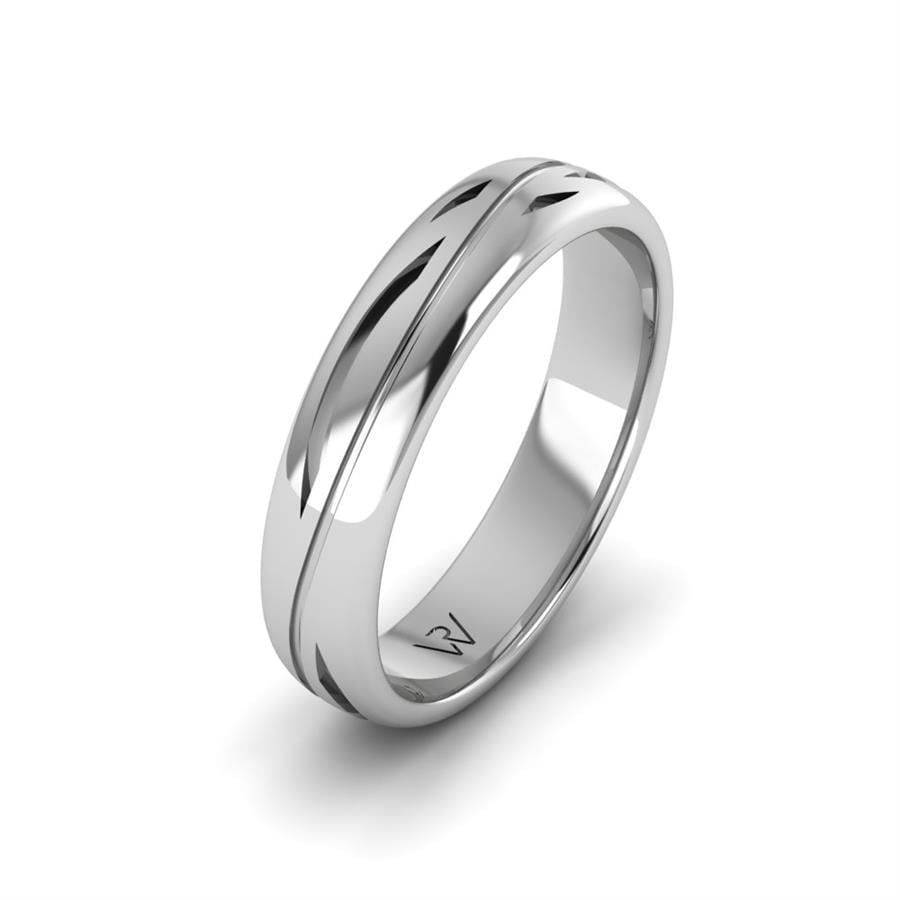 Alliances en Argent Rhodié couple Calia
