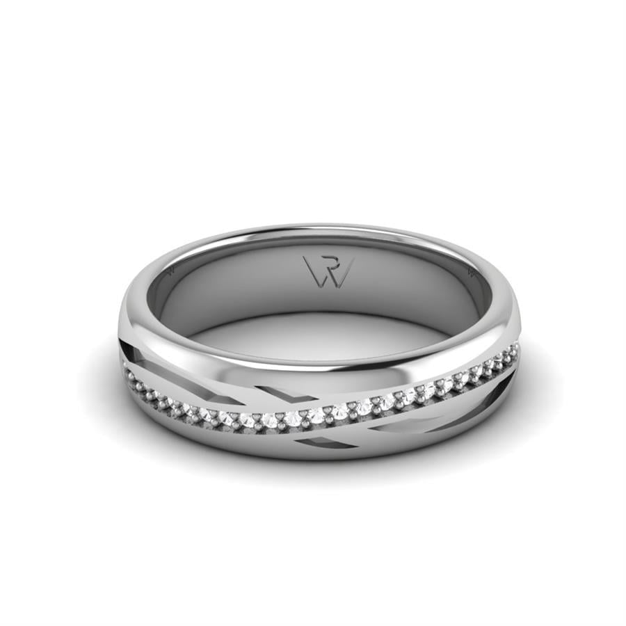 Alliances en Argent Rhodié couple Calia