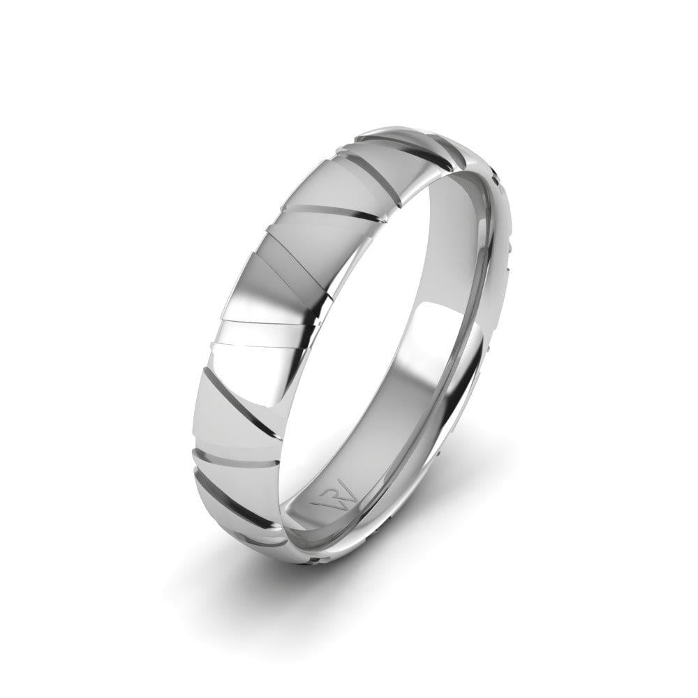 Alliances en Argent Rhodié couple Captivora Oxyde de Zirconium