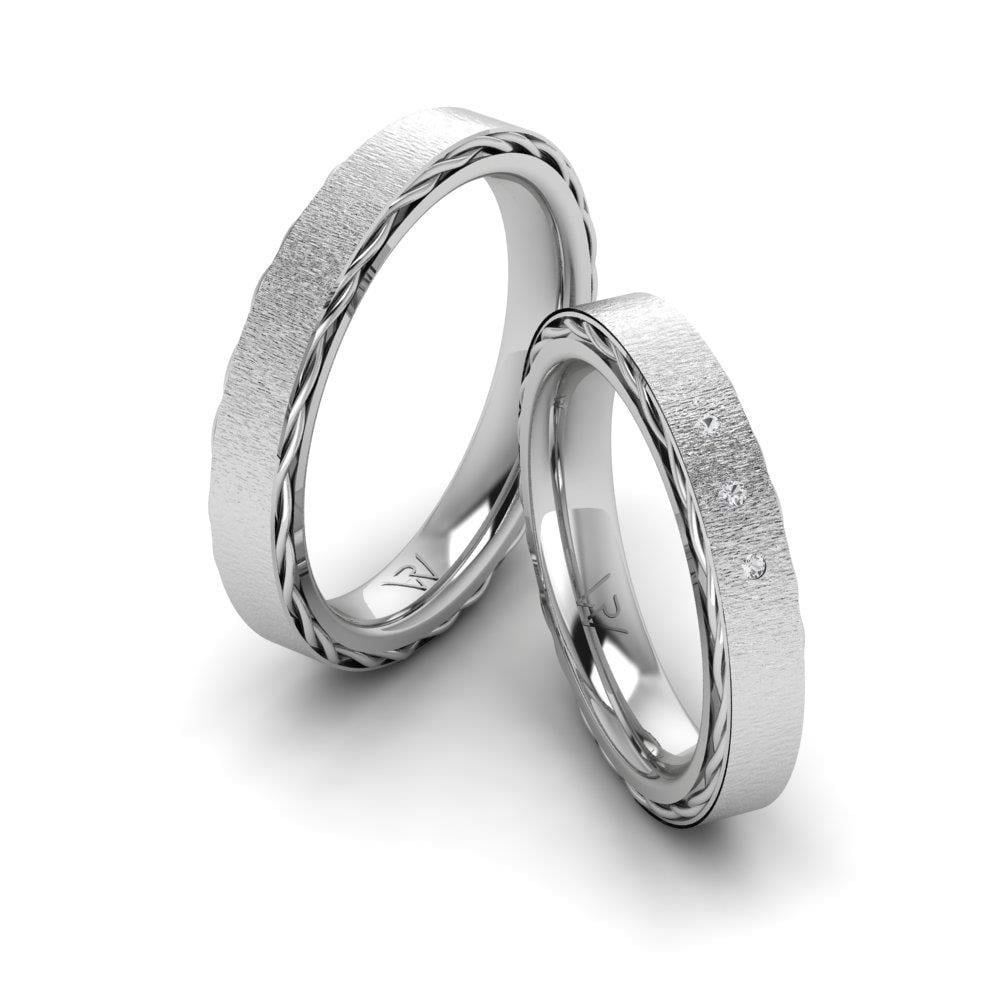Alliances en Argent Rhodié couple DreamCirclet Oxyde de Zirconium