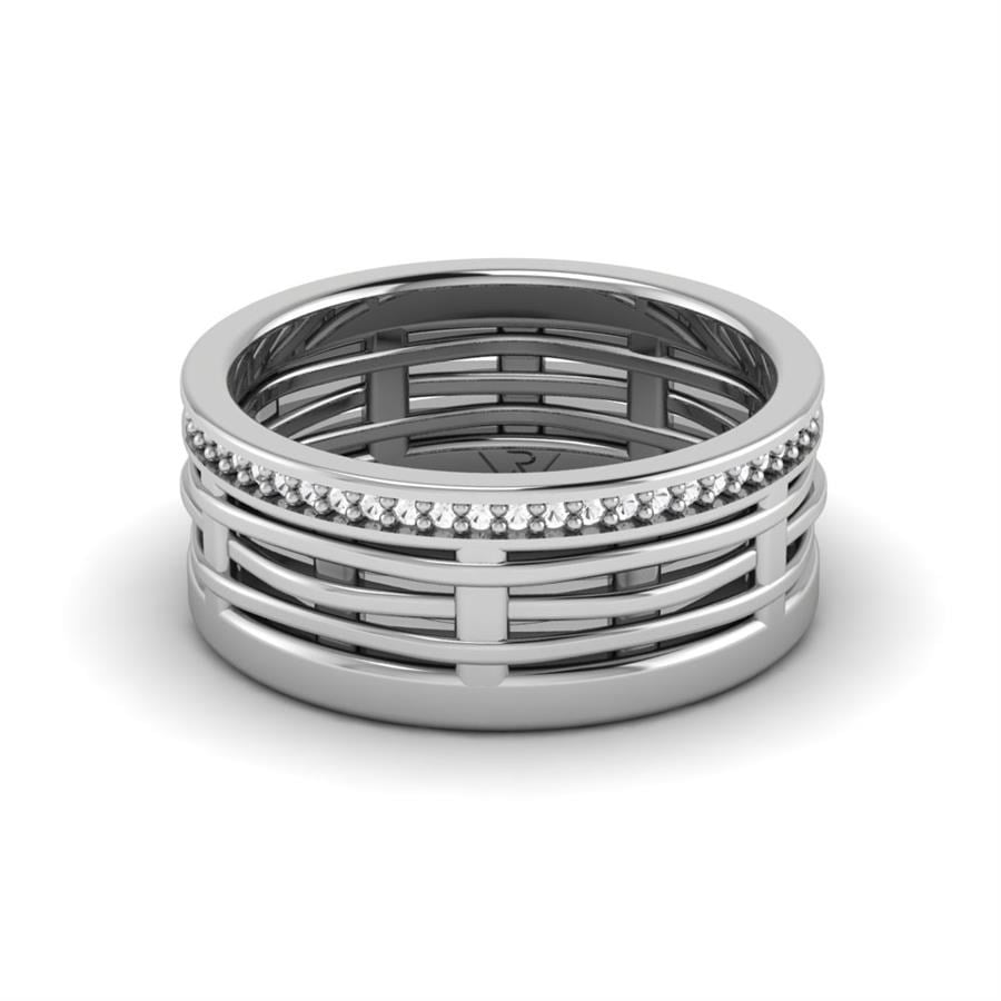 Alliances en Argent Rhodié couple Elisabeth