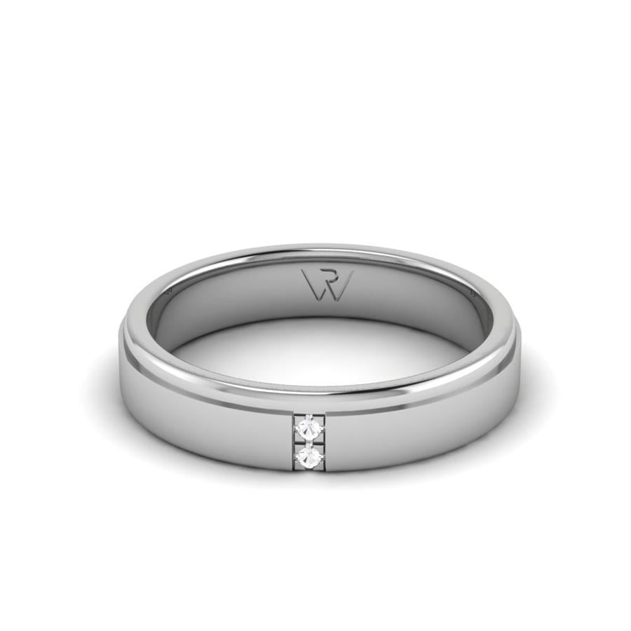 Alliances en Argent Rhodié couple Emotion