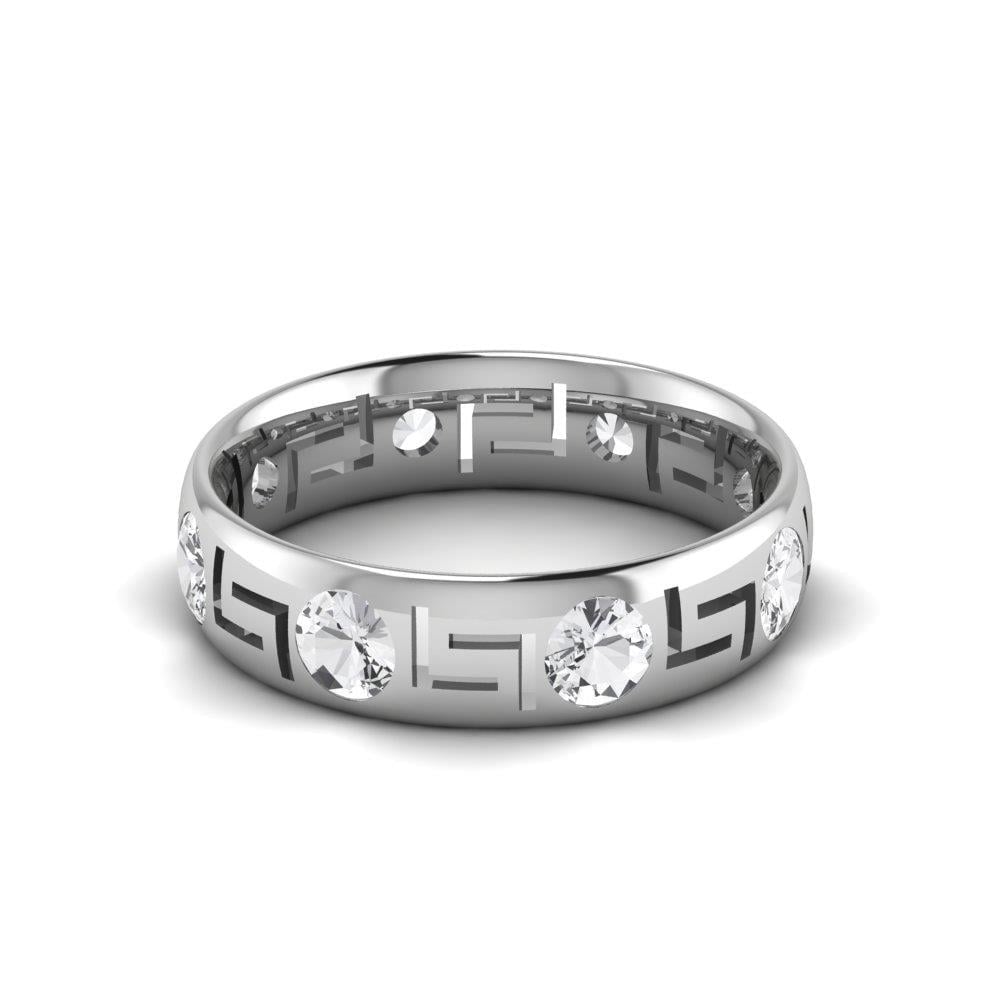 Alliances en Argent Rhodié couple Enchantel Oxyde de Zirconium