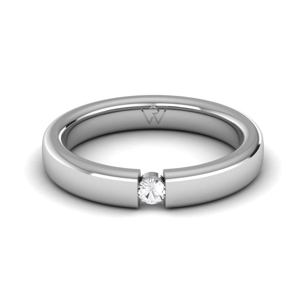 Alliances en Argent Rhodié couple EternalWish Oxyde de Zirconium