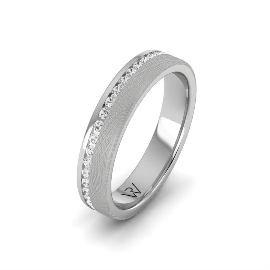 Alliances en Argent Rhodié couple Faith