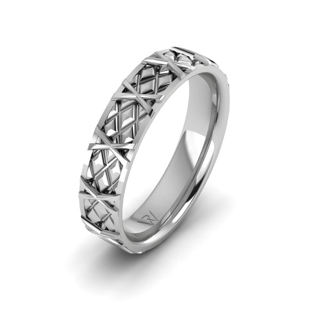 Alliances en Argent Rhodié couple Forevera Oxyde de Zirconium