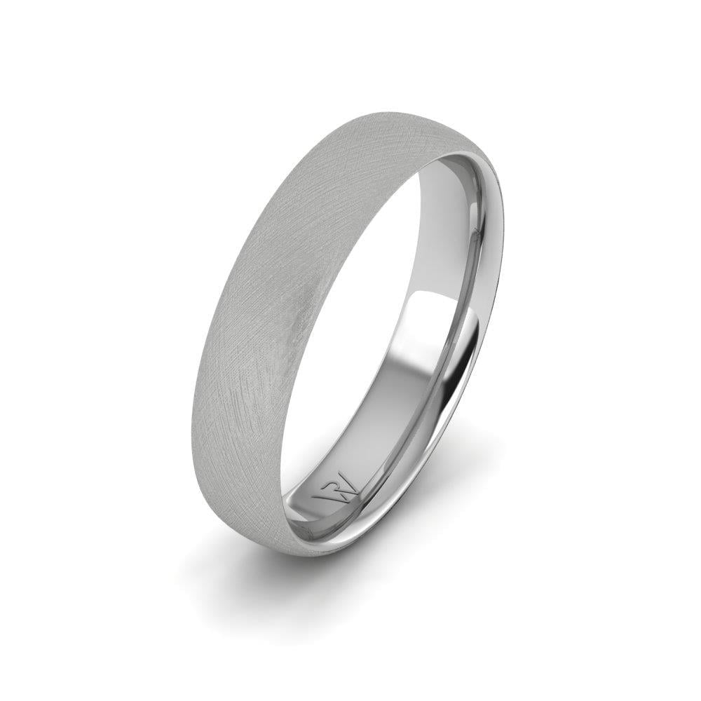 Alliances en Argent Rhodié couple Glimmera Oxyde de Zirconium