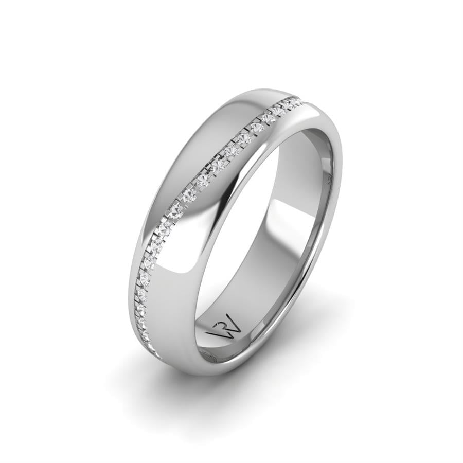 Alliances en Argent Rhodié couple Glorious Melody
