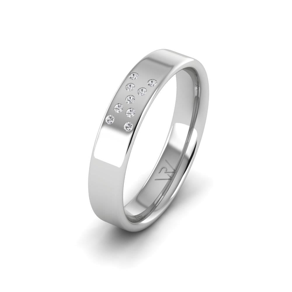Alliances en Argent Rhodié couple HarmonyOath Oxyde de Zirconium