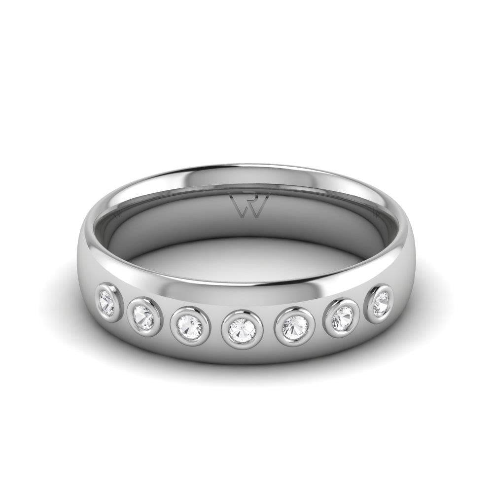 Alliances en Argent Rhodié couple InfiniteVow Oxyde de Zirconium