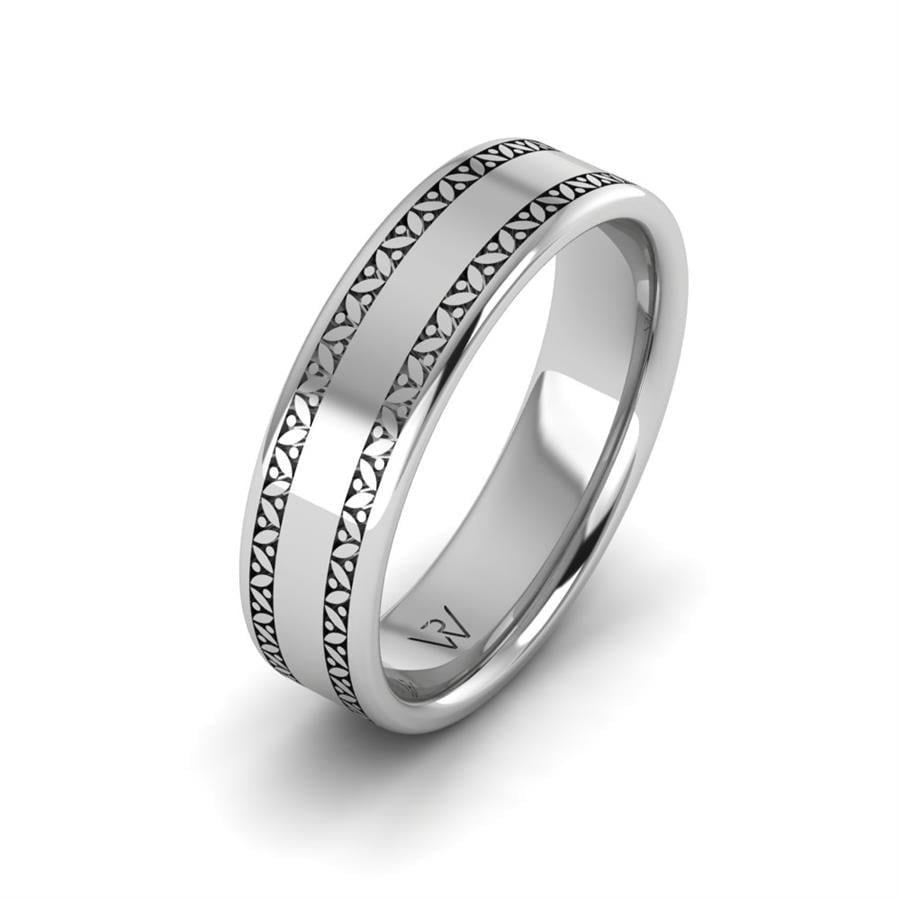 Alliances en Argent Rhodié couple Jeanne