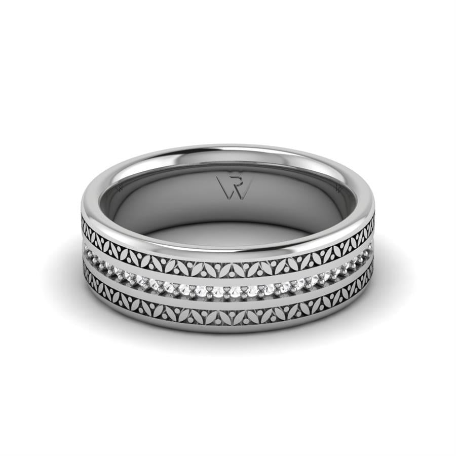 Alliances en Argent Rhodié couple Jeanne