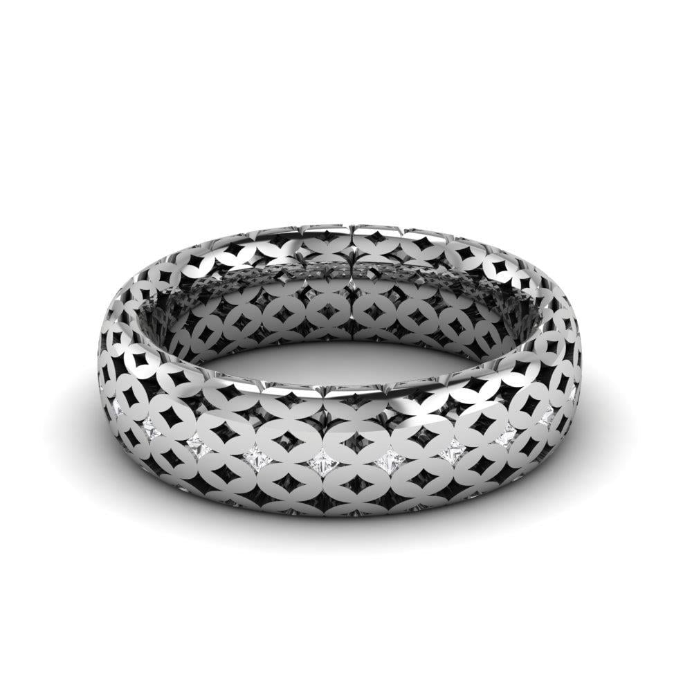 Alliances en Argent Rhodié couple Joy Grove Oxyde de Zirconium