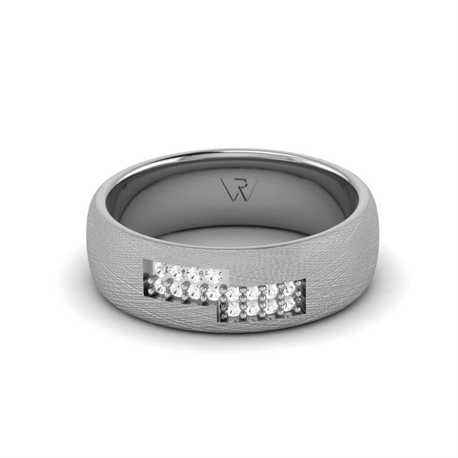Alliances en Argent Rhodié couple Light