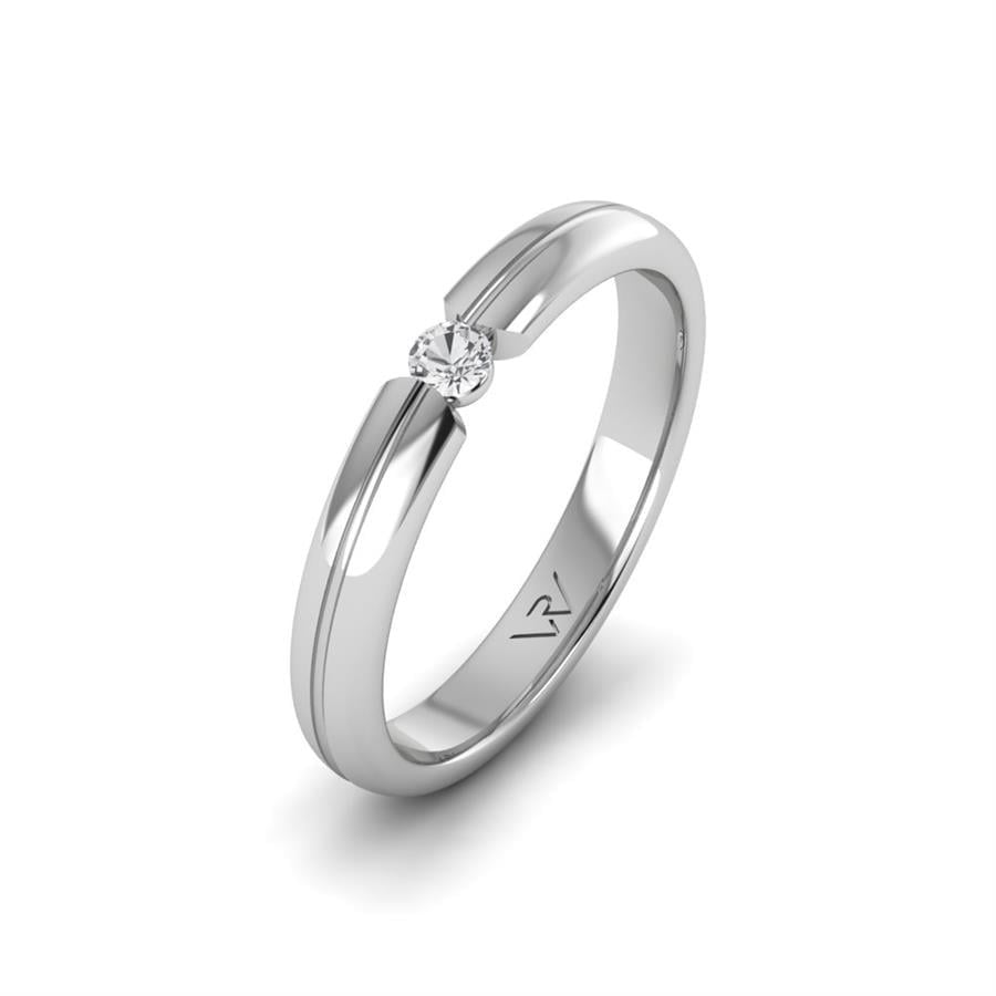 Alliances en Argent Rhodié couple Limoges
