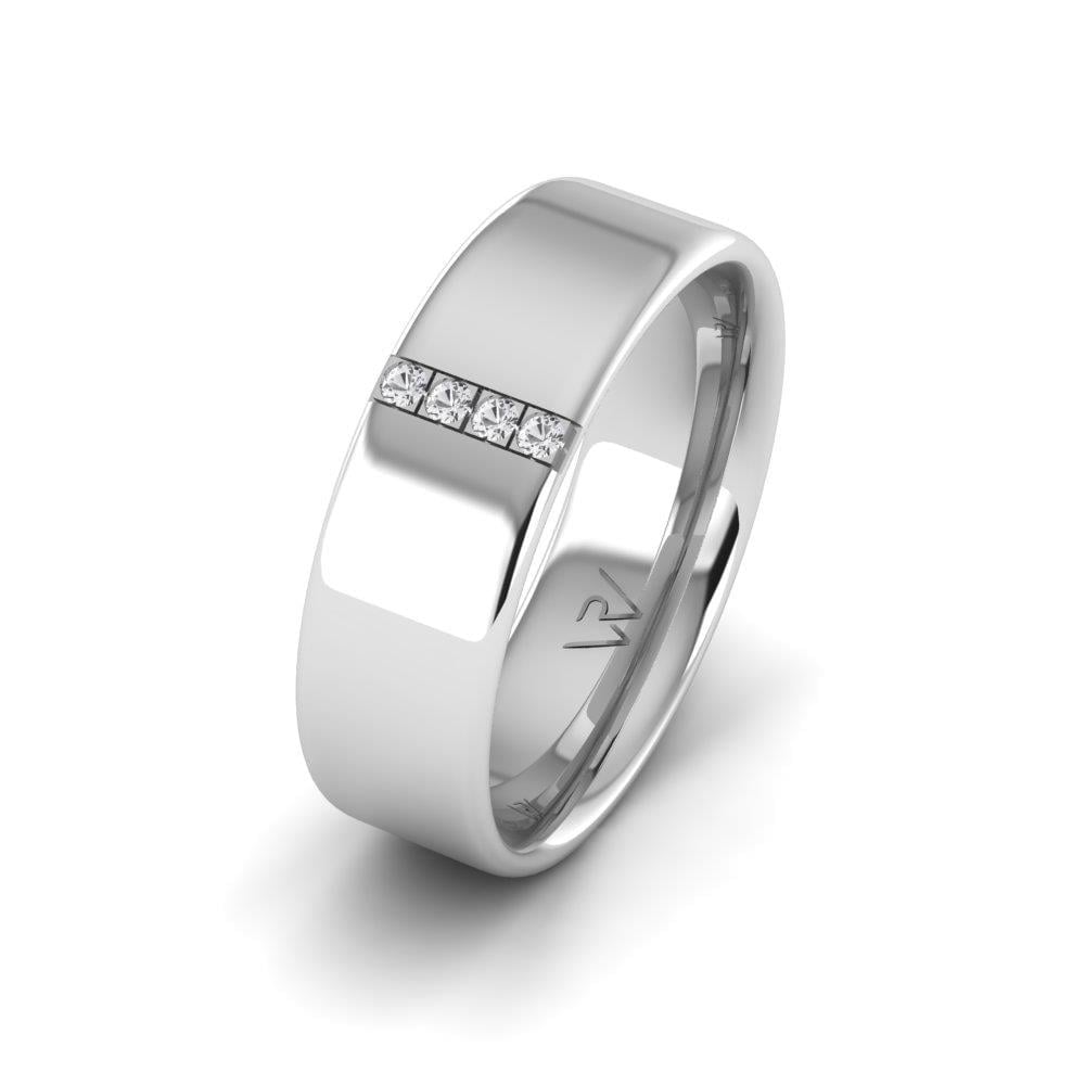 Alliances en Argent Rhodié couple LoveLink Oxyde de Zirconium