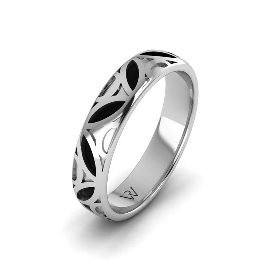 Alliances en Argent Rhodié couple Mila