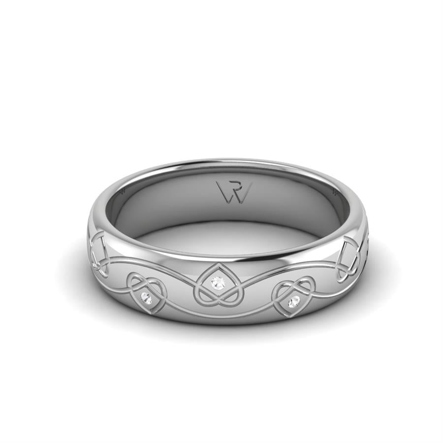 Alliances en Argent Rhodié couple Nanou
