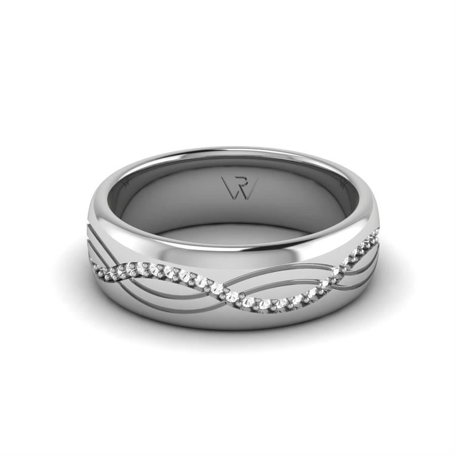 Alliances en Argent Rhodié couple Niko